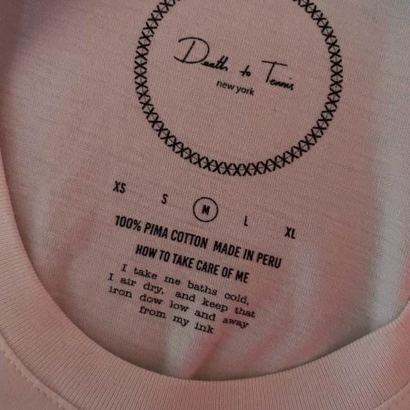 White & Black Death to Tennis Graphic Short-Sleeve T shirt - Picture 6 of 6